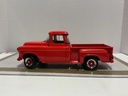 1/18 ERTL 1957 CHEVROLET PICKUP STREET MACHINE RED ON BLACK