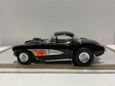 1/18 ROAD LEGENDS 1957 CHEVROLET CORVETTE GASSER BLACK ON CREAM
