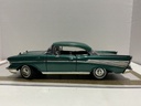 1/18 MOTOR MAX 1957 CHEVY BEL AIR BLUE/GREEN ON BLACK