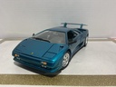 1/18 MIRA 1990 LAMBORGHINI BIABLO BLUE/GREEN ON BLACK