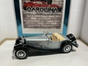 1:18 BURAGO ITALY 1936 MERCEDES  500K BLACK/SILVER ON TAN