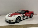1:18 UT MODELS CORVETTE DAYTONA *WINDSHIELD STOCKER GONE* RED ON BLACK