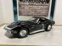 1:18 HOTWHEELS - RARE 1969 CORVETTE T-TOPS BLACK W/WHITE OUTLINES