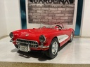 1:18 ROAD TOUGH - 1957 CORVETTE RED ON WHITE [PARTS CAR]