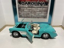 1:18 BURAGO - 1957 CORVETTE GREEN-WHITE ON CREAM [PAINT ISSUES]