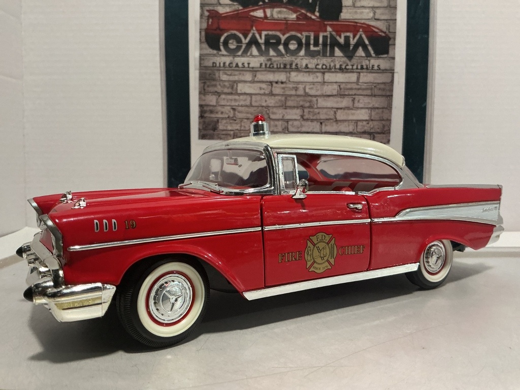 [110891] 1:18 ROAD TOUGH 1957 BEL AIR FIRE CHIEF [NO BOX]