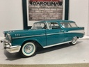 1:18 ROAD TOUGH 1957 NOMAD BLUE ON TAN [MISSING TIRE] [NO BOX]