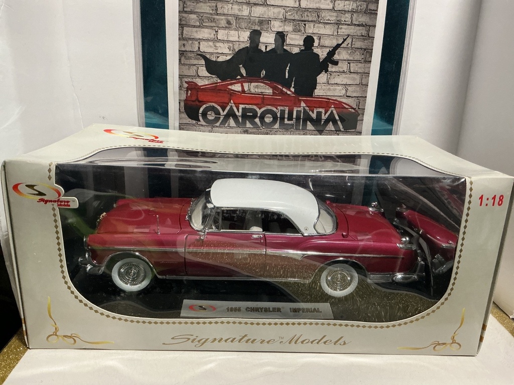 [008540] 1:18 SIGNATURE MODELS - 1955 CHRYSLER IMPERIAL [PINK]