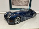 1:18 MAISTO MORGAN AERO 8 BLUE ON BLACK