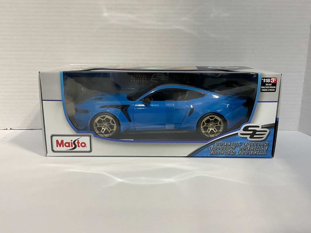 1:18 MAISTO 2025 FORD MUSTANG GTO BLUE