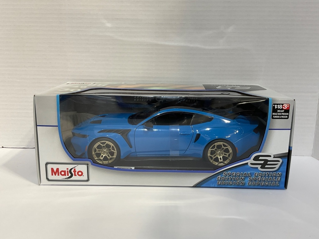 [111627] 1:18 MAISTO 2025 FORD MUSTANG GTO BLUE