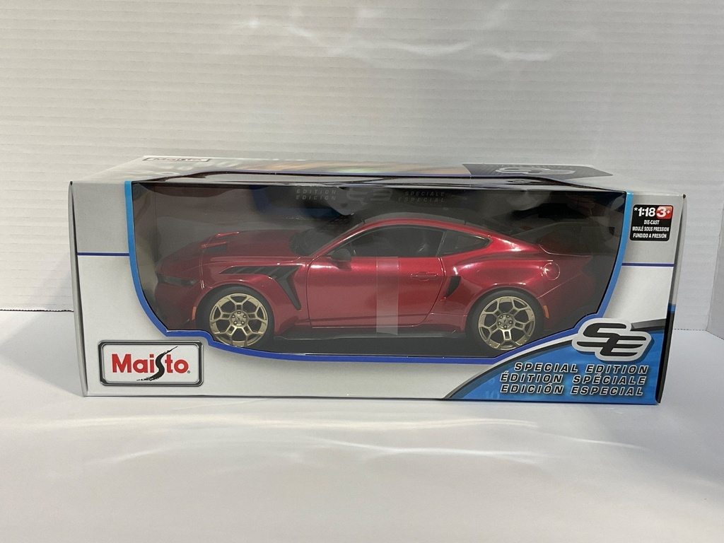 1:18 MAISTO 2025 FORD MUSTANG GTO RED