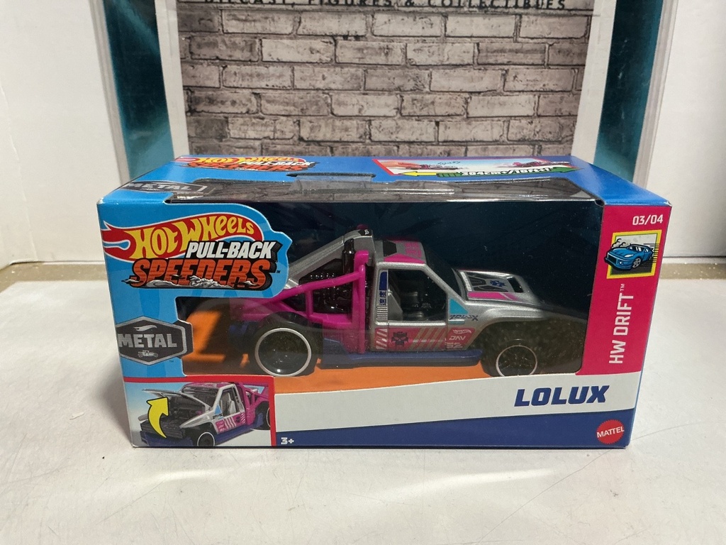 [008564] HOTWHEELS PULL-BACK SPEEDERS - LOLUX