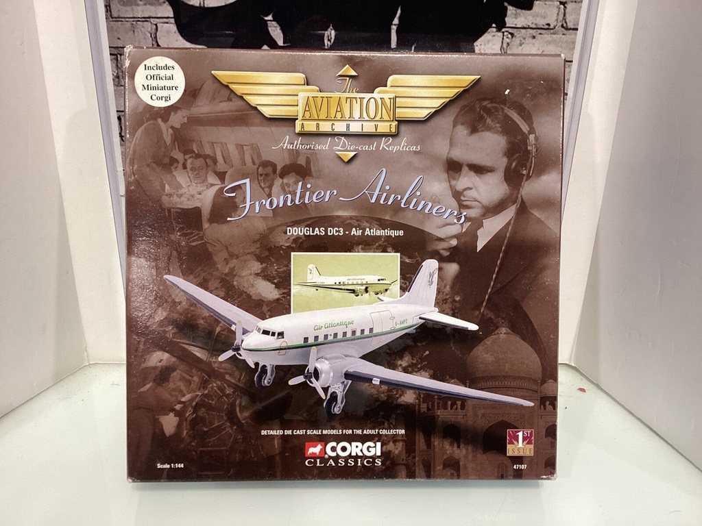 [003355] THE AVIATION ARCHIVE FRONTIER AIRLINES DOUGLES DC3- AIR ATLANTIQUE