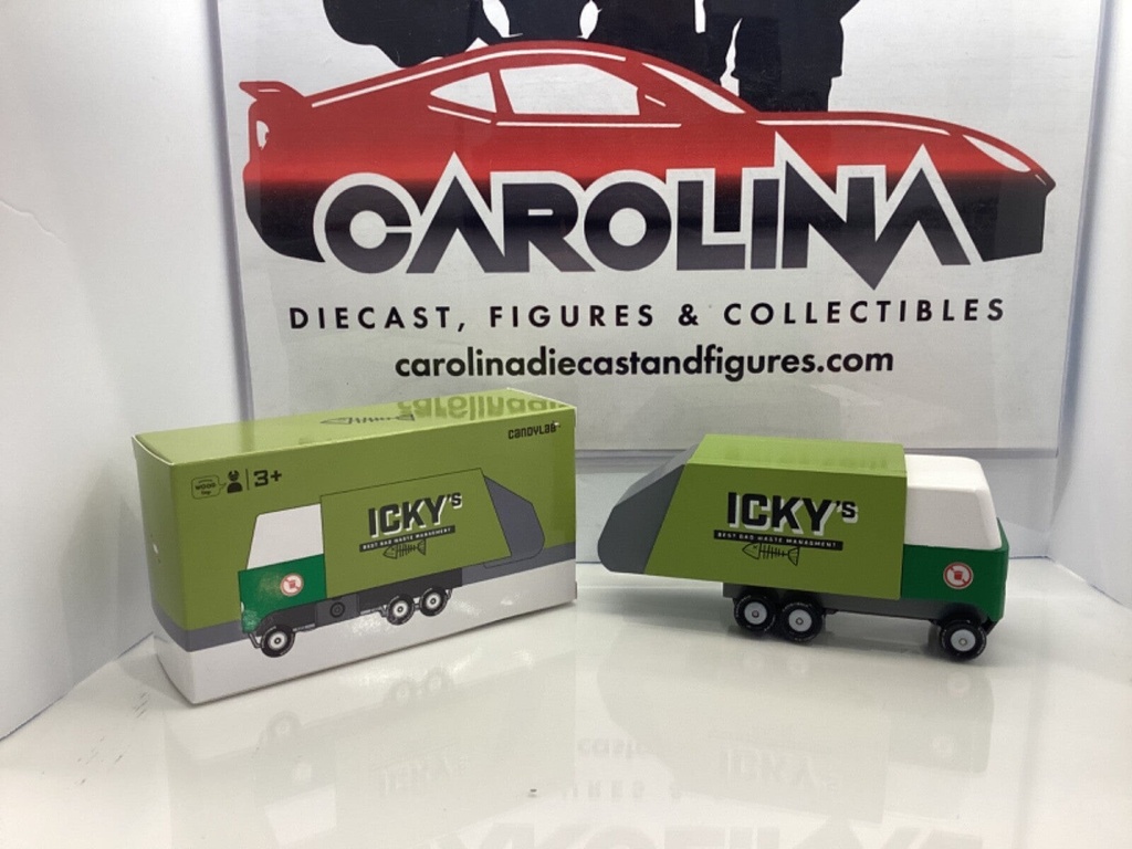Candylab Icky’s Best Bad Waste Management Truck Wooden Car Collectable