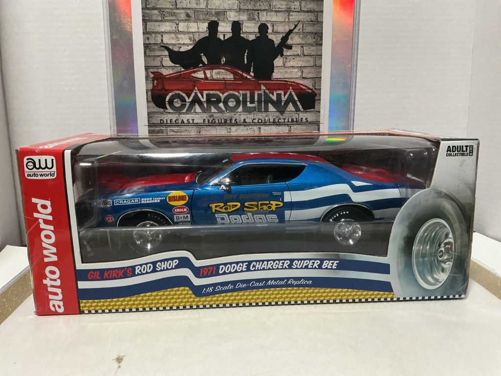 1:18 AUTO WORLD GIL KIRK’S ROD SHOP 1971 DODGE CHARGER SUPER BEE