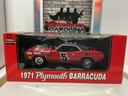 1:18 ERTL 60TH ANNIVERSARY 1971 PLYMOUTH BARRACUDA RED / BLACK