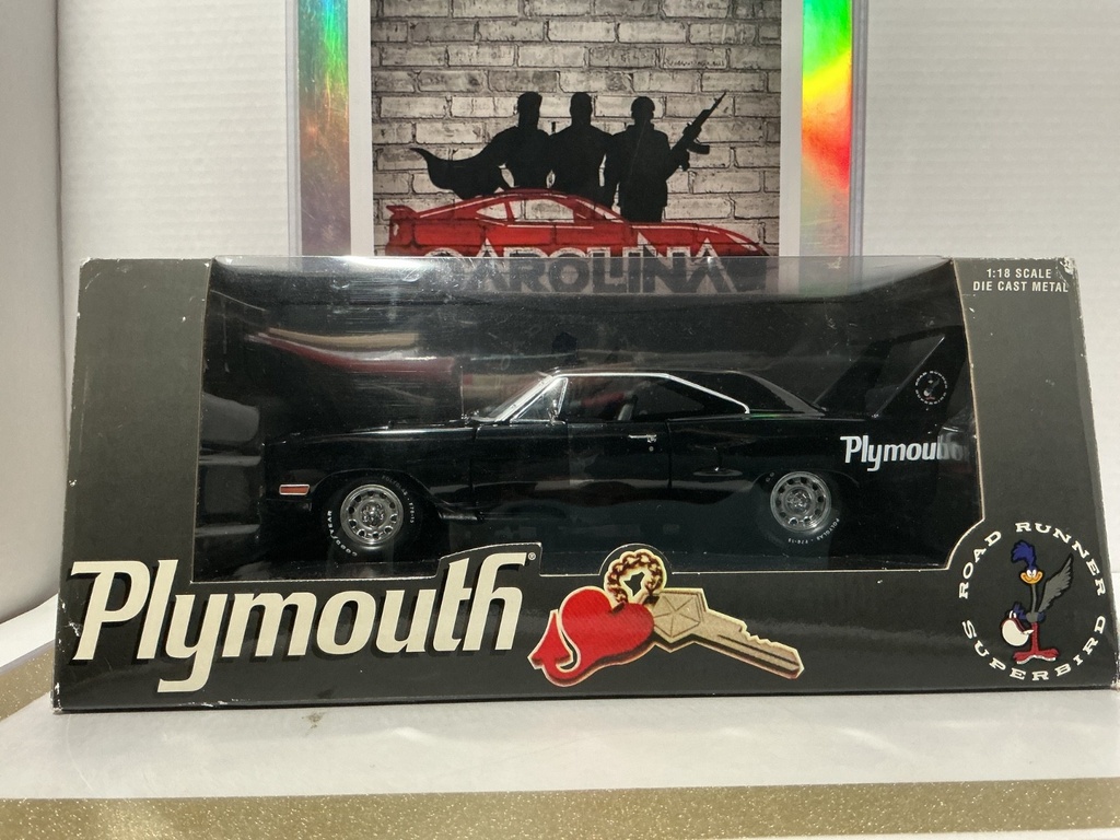 1:18 ERTL 1970 PLYMOUTH SUPERBIRD LIMITED EDITION BLACK ON BLACK - RAPID TRANSIT