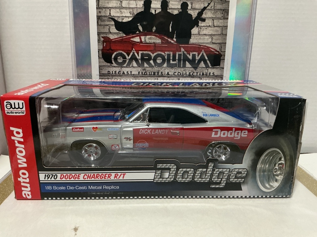 1:18 AUTO WORLD 1970 DODGE CHARGER R/T DICK LANDY