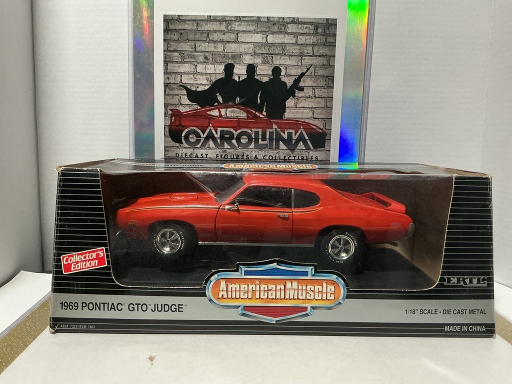 1:18 ERTL 1969 PONTIAC GTO JUDGE ORANGE ON BLACK