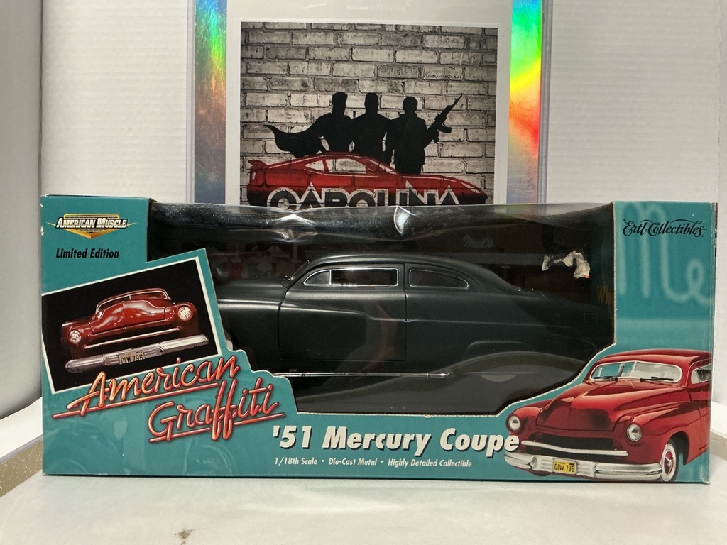 1:18 ERTL AMERICAN GRAFFITI - ‘51 MERCURY COUPE BLACK ON BLACK