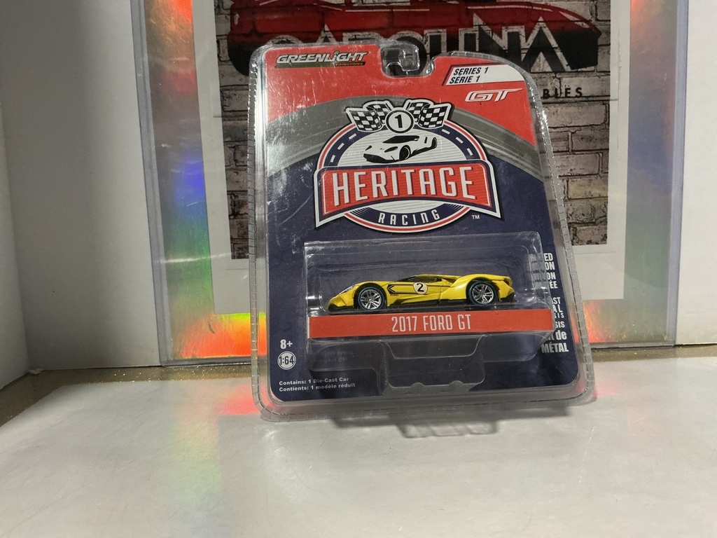 [101623] 1/64 GREENLIGHT - HERITAGE RACING - 2017 Ford GT [YELLOW]