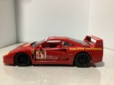 1:18 Burago 1987 Ferrari F40 Philippe Charriol #41 Red on Grey (stickers on top)