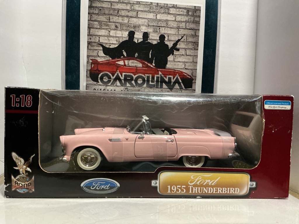 1:18 ROAD SIGNATURE DIE CAST- 1955 FORD THUNDERBIRD