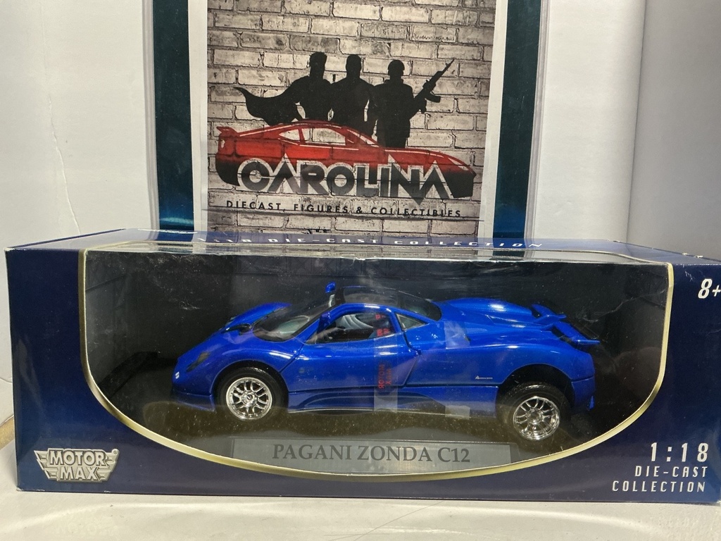 1:18 MOTOR MAX DIE CAST COLLECTION-PAGANI ZONDA C12 Back Wheel Need Reattaching