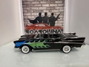1:18 ERTL 1957 CHEVY BEL AIR CONVERTIBLE BLACK W/FLAMES ON BLACK