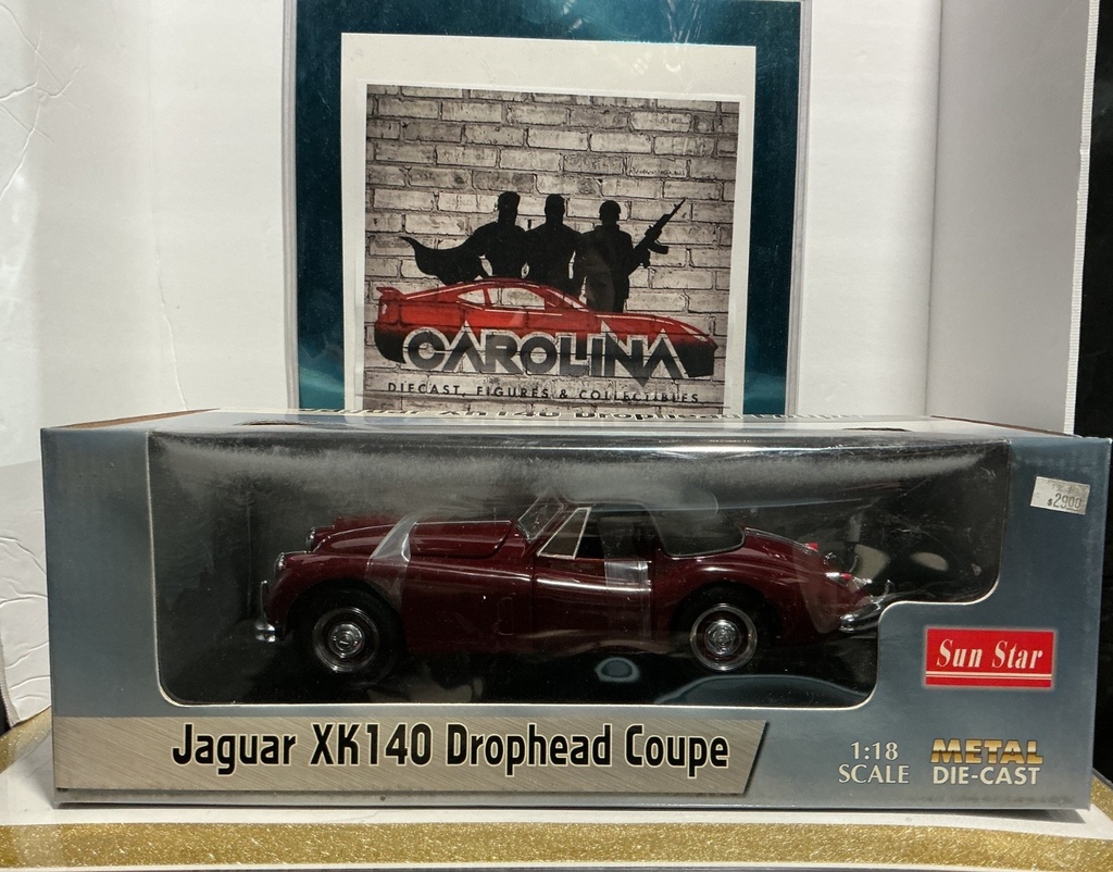 1:18 SUN STAR DIE CAST- JAGUAR XK140 DROPHEAD COUPE