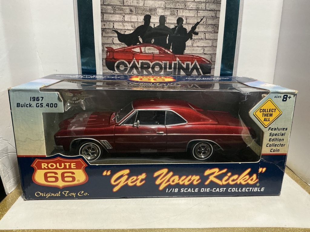 1:18 ROUTE 66  “GET YOUR KICKS” 1967 BUICK-GS. 400 [RED/BLACK]