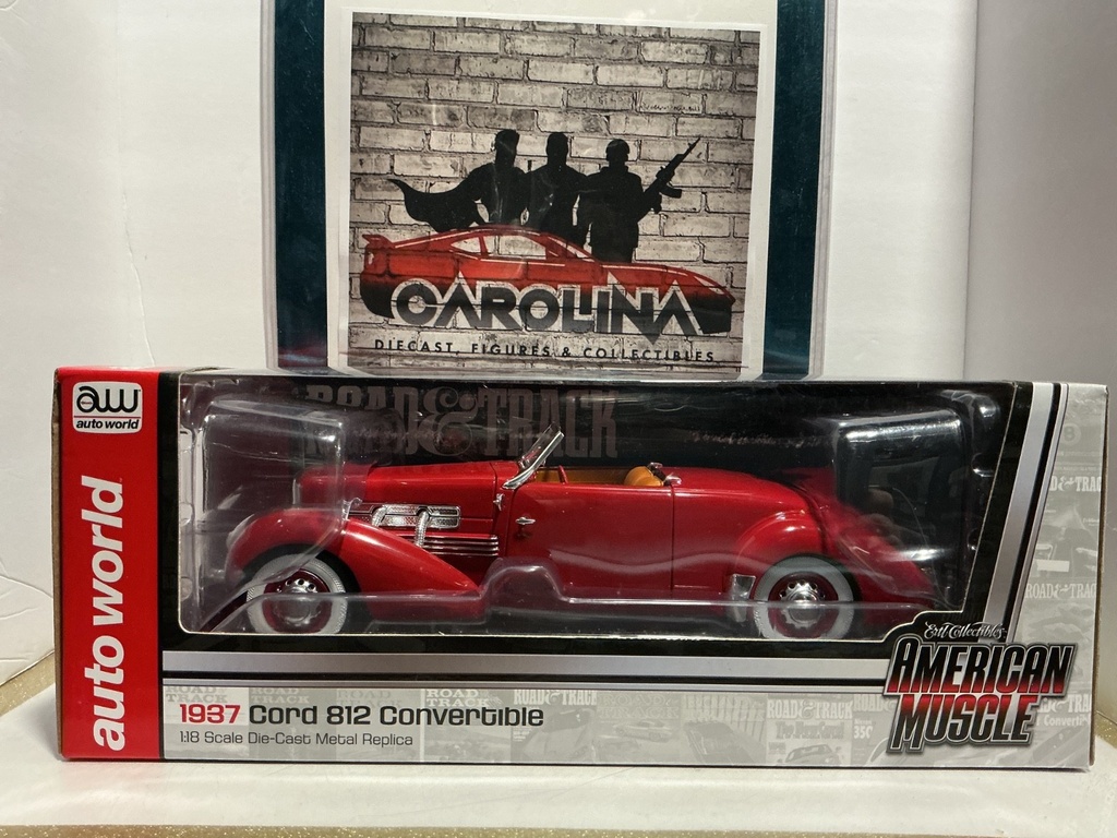 1:18 AUTO WORLD- 1937 CORD 812 CONVERTIBLE