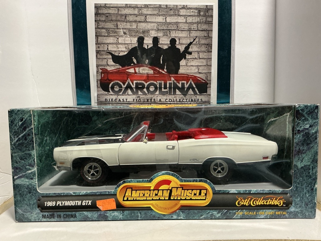 1:18 AMERICAN MUSCLE- 1969 PLYMOUTH GTX HEMI CONVERTIBLE