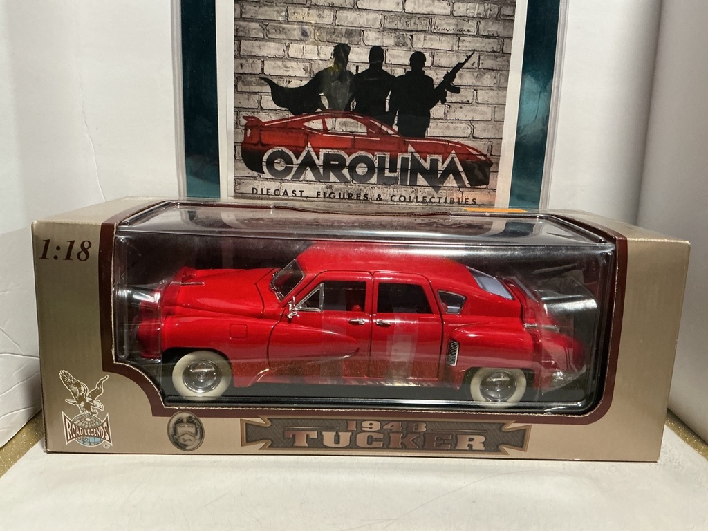 1:18 ROAD LEGENDS 1948 TUCKER - [RED][SCUFF MARKS PLASTIC/BOX]