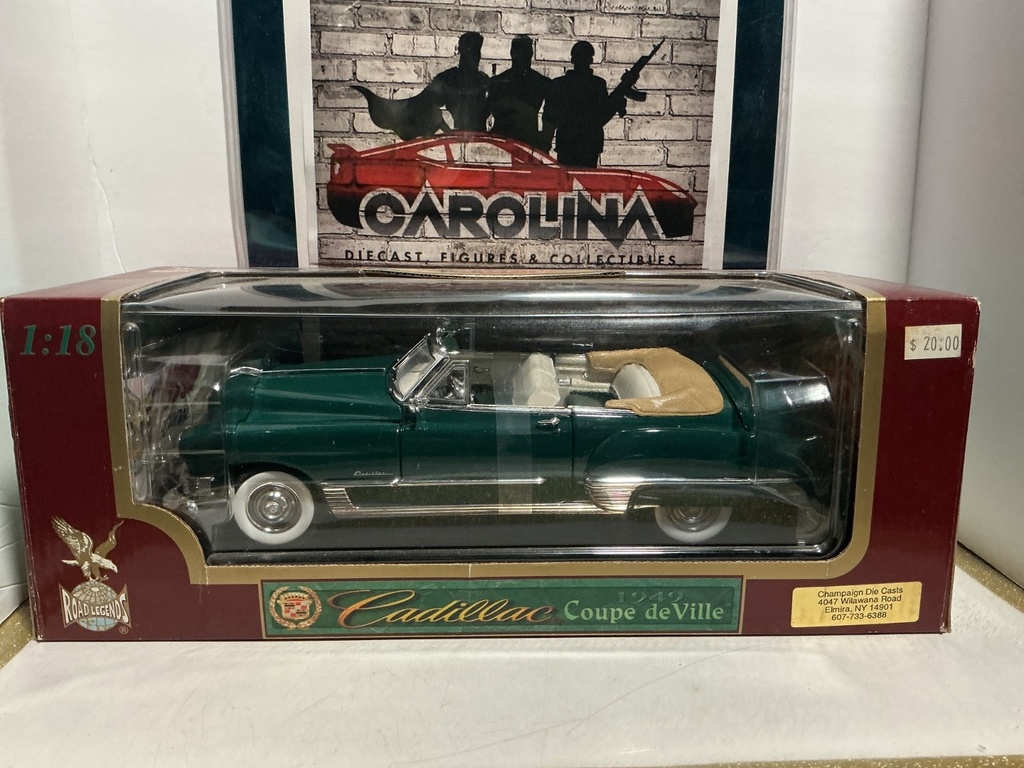 1:18 ROAD LEGENDS - 1949 CADILLAC COUPE DEVILLE [DARK GREEN]