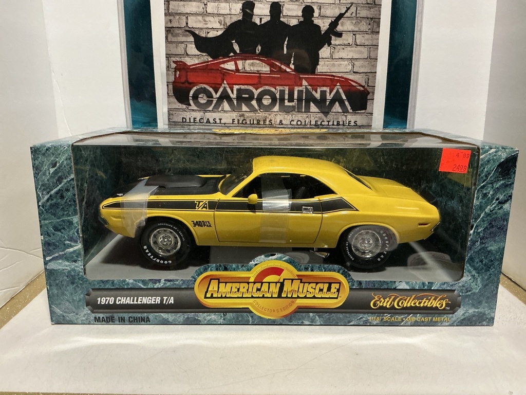 [008364] 1:18 ERL/AMERICAN MUSCLE - 1970 CHALLENGER T/A [YELLOW/BLACK]