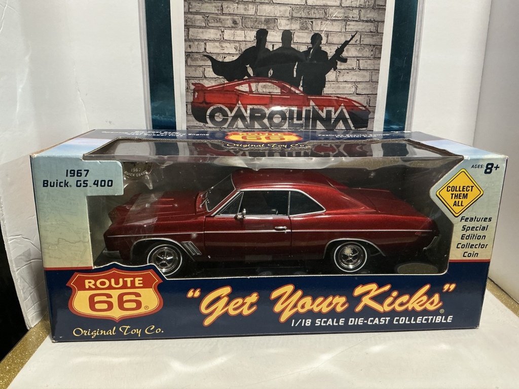 [008603] 1:18 ROUTE 66  “GET YOUR KICKS” 1967 BUICK GS. 400 [RED]