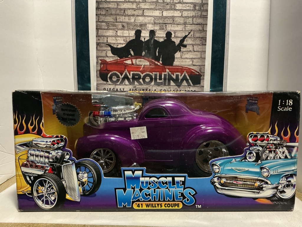 1:18 MUSCLE MACHINES- ‘41 WILLYS COUPE