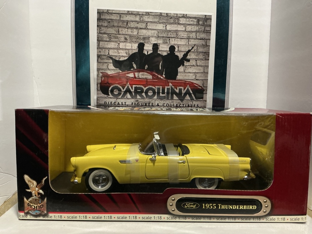 [008025] 1:18 ROAD SIGNATURE DIE CAST METAL- FORD 1955 THUNDERBIRD
