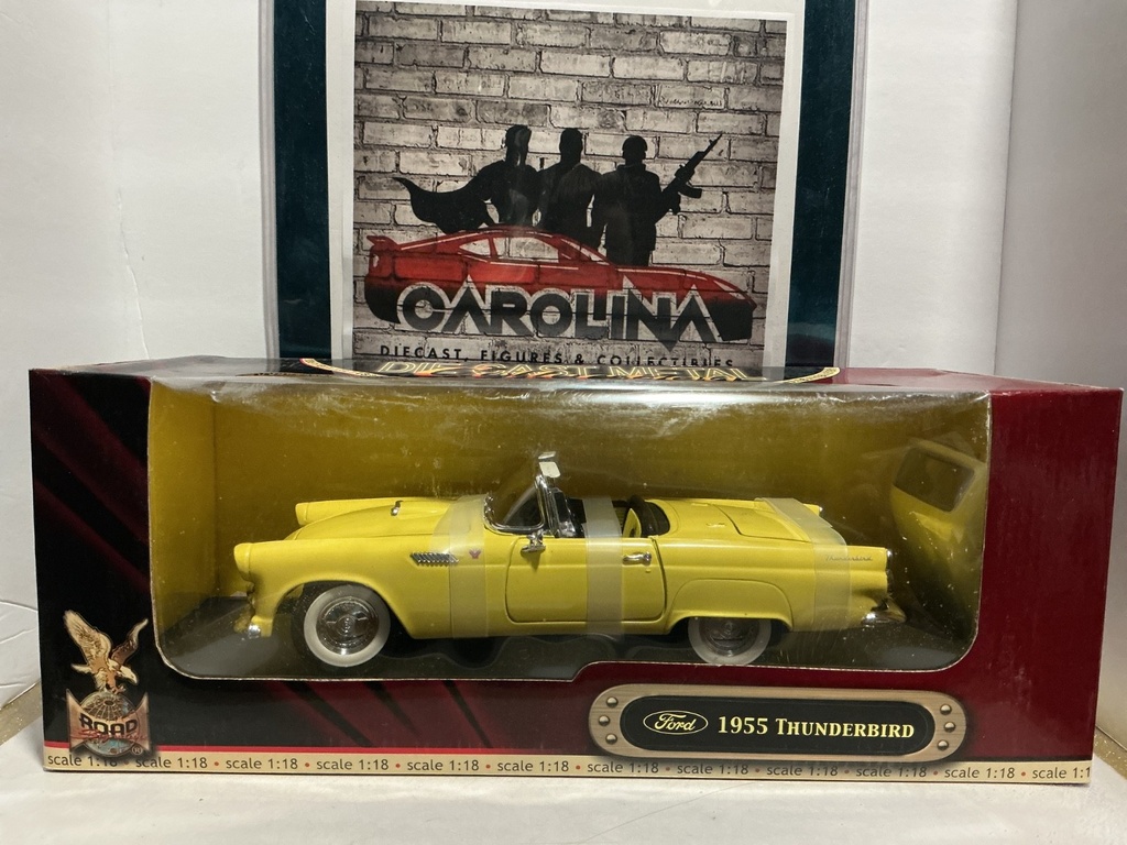 [008024] 1:18 ROAD SIGNATURE DIE CAST METAL- FORD 1955 THUNDERBIRD