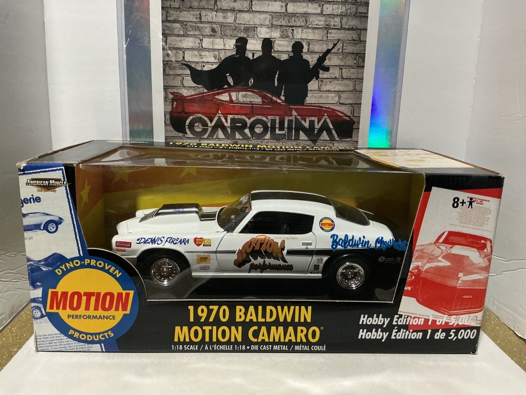 [008840] 1:18 ERTL  AMERICAN MUSCLE -  DENNIS FERRARA 1970 BALDWIN MOTION CAMARO