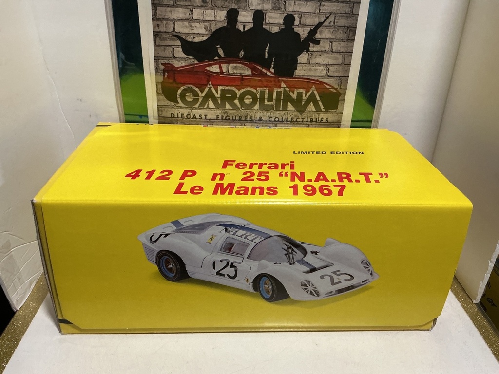 1:18 [TOP BROKEN OFF] JOUEF EVOLUTION - FERRARI 412P N.25 N.A.R.T. LE MANS 1967