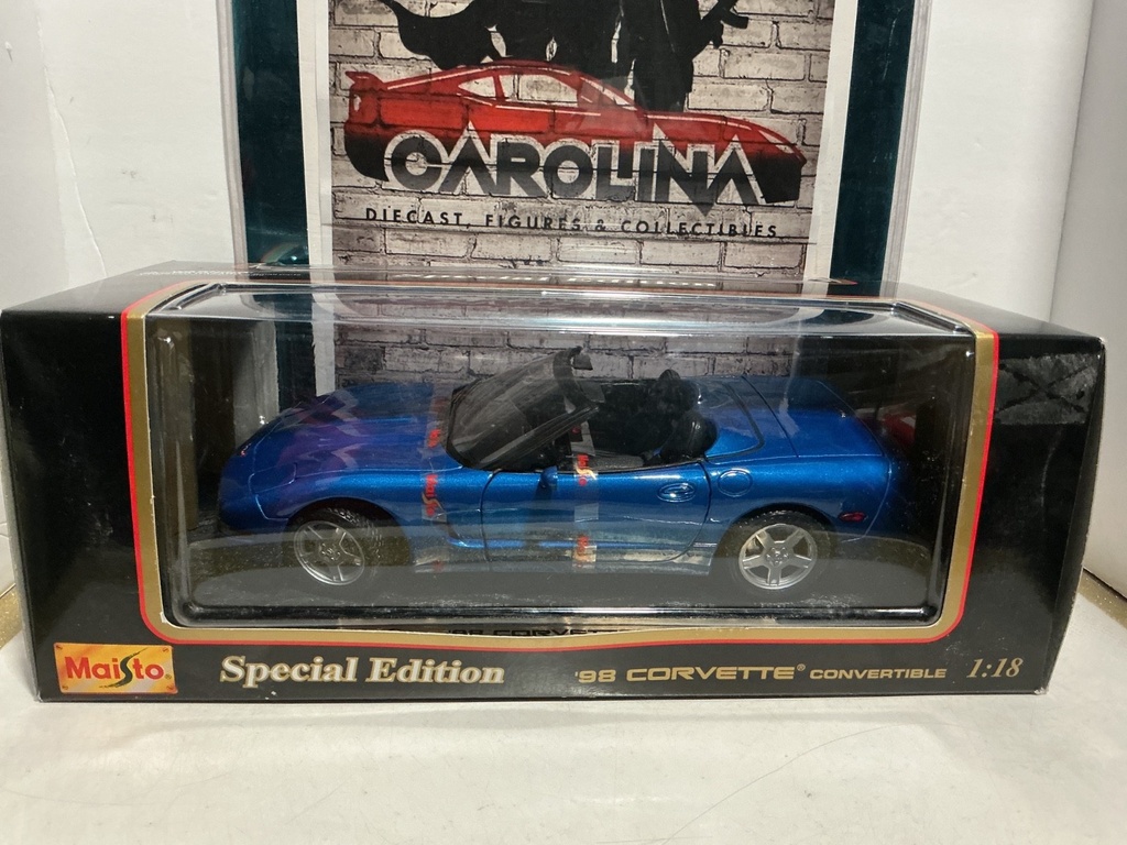 1:18 MAISTO SPECIAL EDITION - ‘98 CORVETTE CONVERTIBLE (BLUE/BLACK)