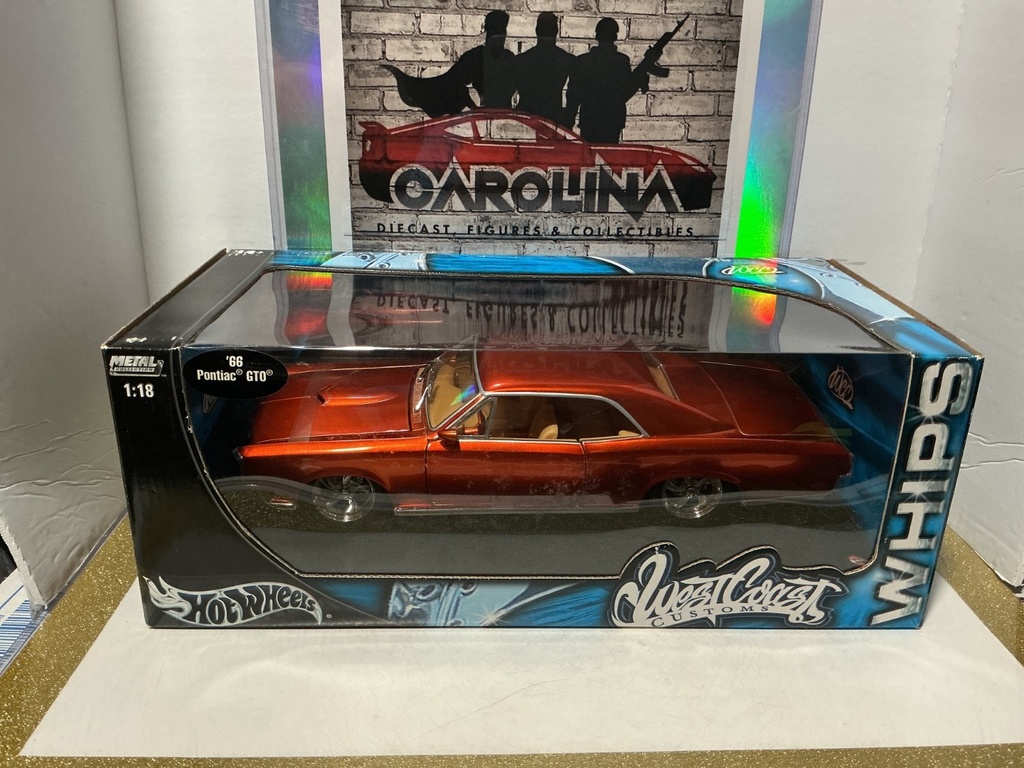 1:18 HOTWHEELS - WEST COAST CUSTOMS - WHIPS - ‘66 PONTIAC GTO