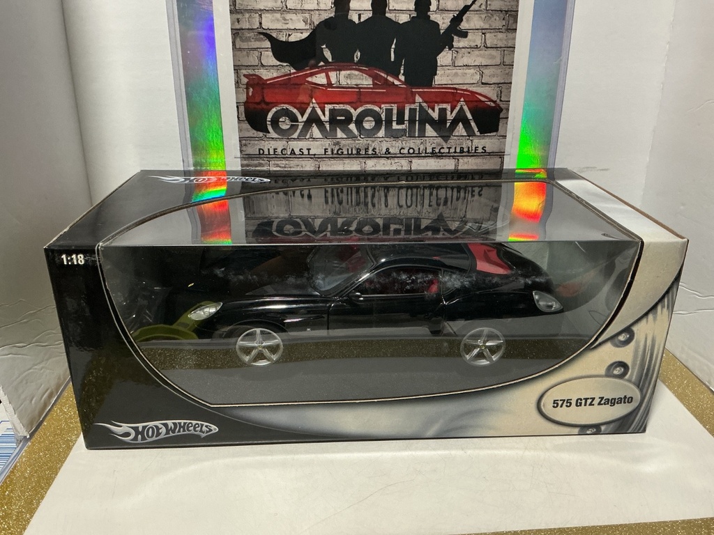 [008950] 1:18 HOTWHEELS HALL OF FAME - 575 GTZ ZAGATO BLACK ON RED