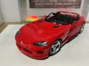 1:18 BURAGO DODGE VIPER RT/10 RED ON BLACK CONVERTIBLE
