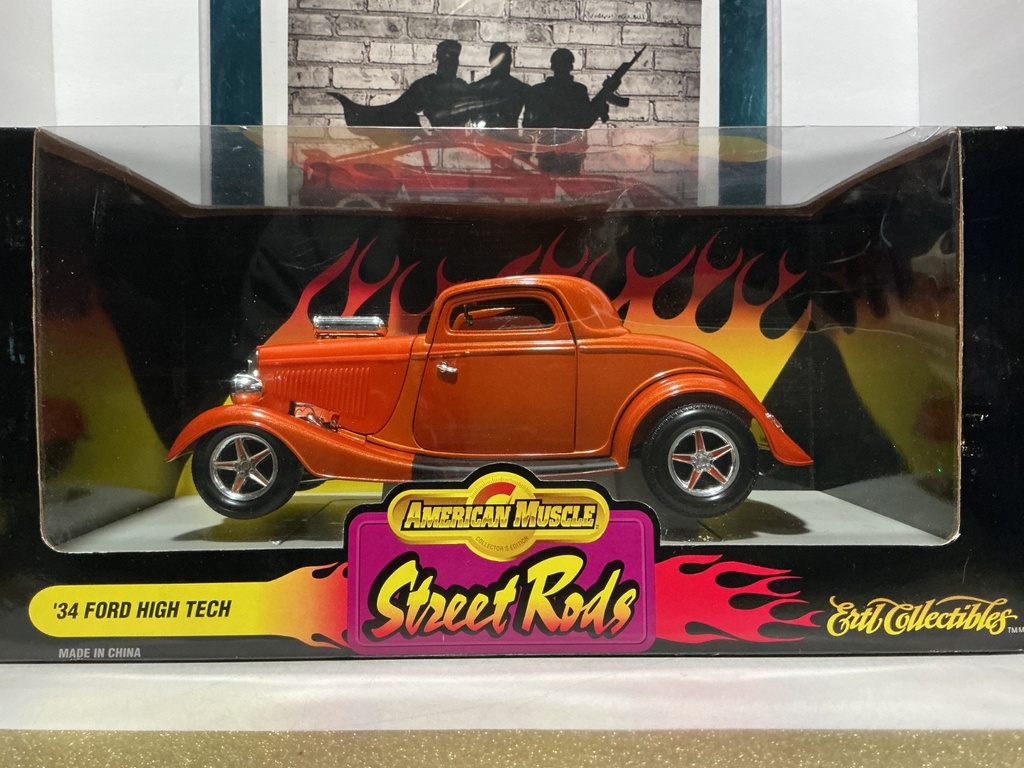 [010093] 1:18 ERTL AMERICAN MUSCLE STREET RODS 34 FORD HIGH TECH