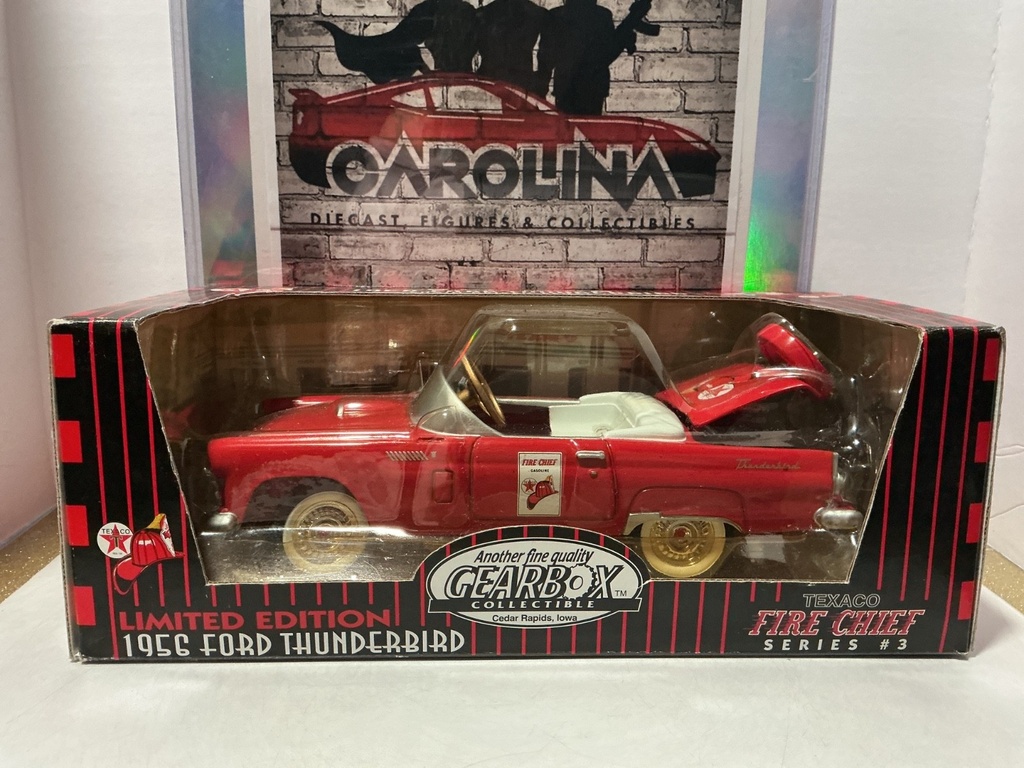 1:18 GEARBOX TEXACO FIRE CHIEF SERIES #3 1956 FORD THUNDERBIRD