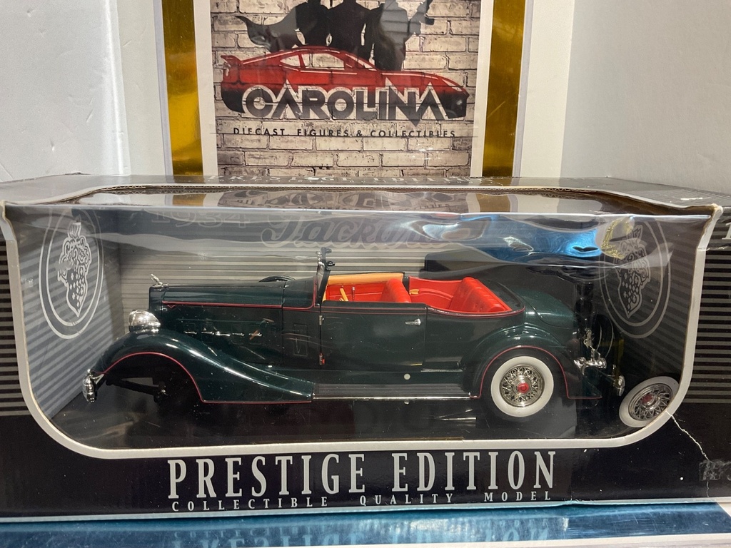 1:18 ANSON PRESTIGE 1934 PACKARD {WHEEL  BROKEN OFF}